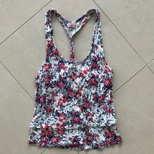Garage floral tank top